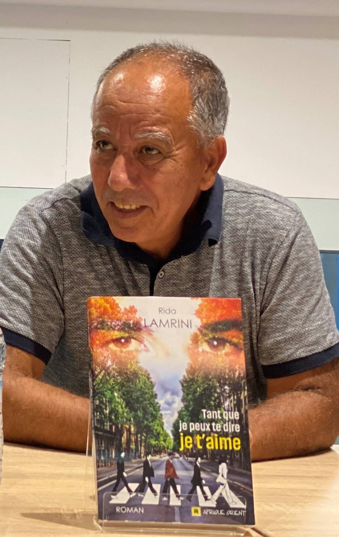 Rida Lamrini with his novel